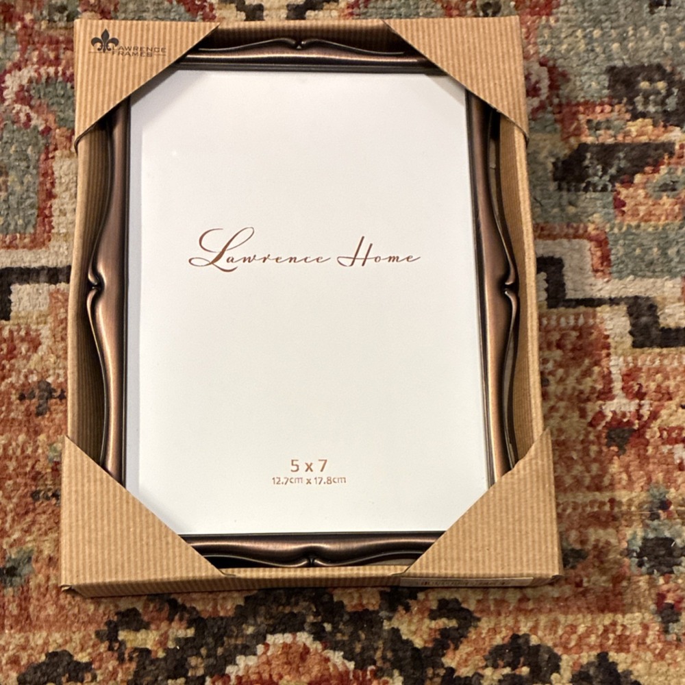 Lawrence Frames Oil Rubbed Bronze Romance Picture Frame. 5X7 New